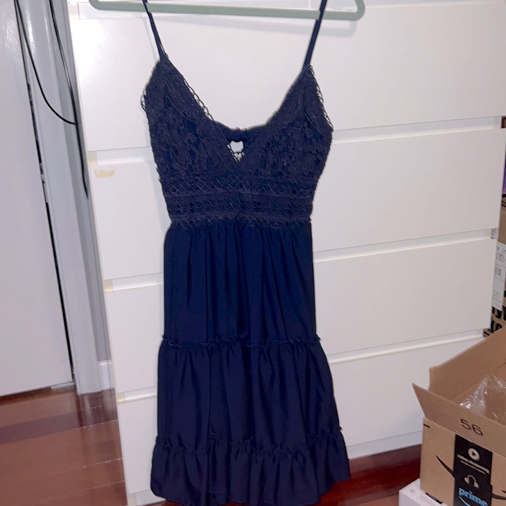 Blue Flowy Dress